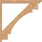 Ekena Millwork Merced Slat Smooth Outlooker, Western Red Cedar, 5 1/2"W x 48"D x 48"H OUT06X48X48MRC06SWR - alternate 2